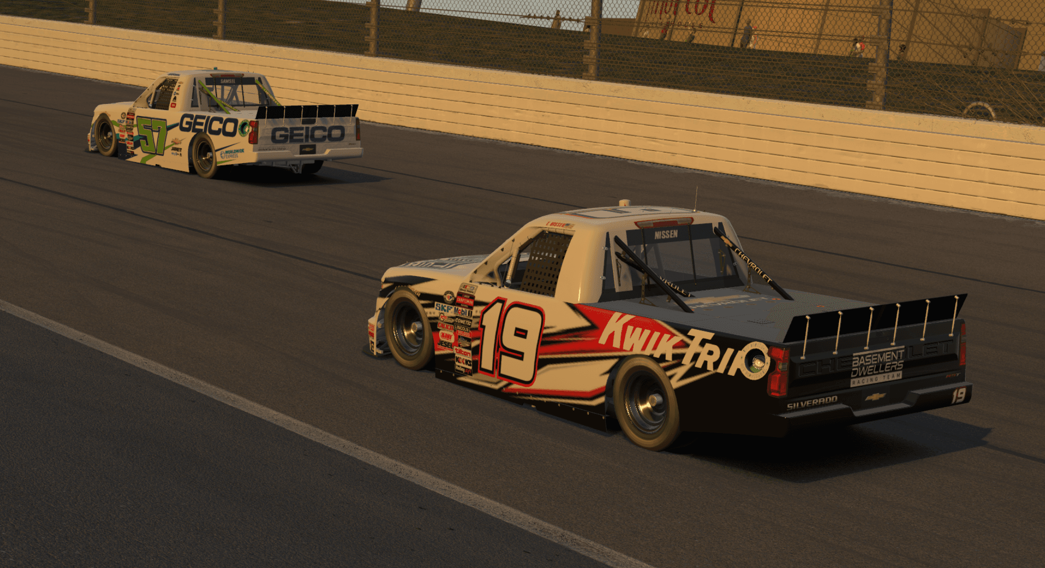 Nissen chases Samsel